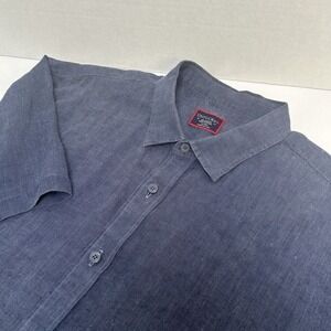 UNTUCKit Araujo Wrinkle Resistant 100%‎ Linen Short Sleeved Shirt Size XXL